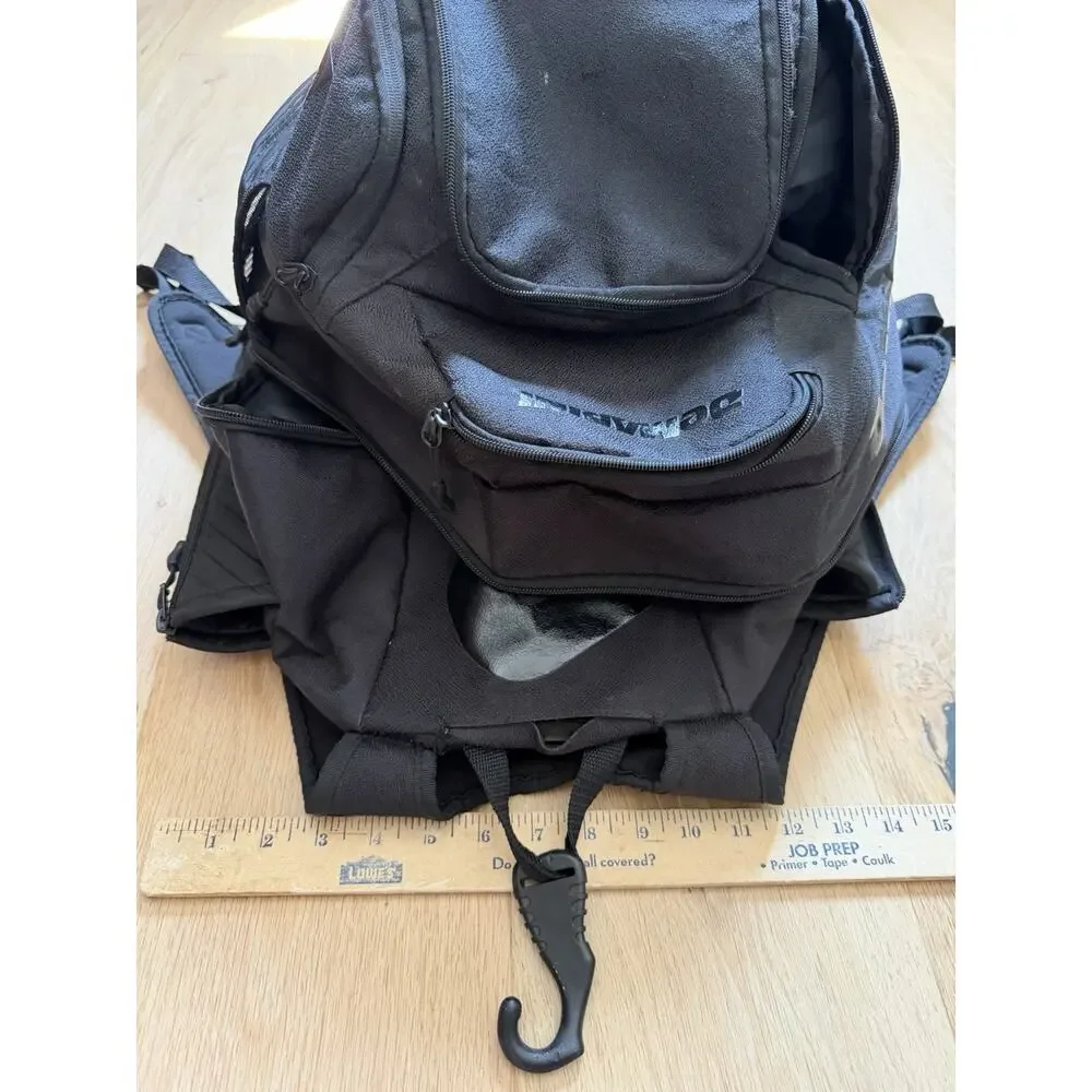 Demarini Voodoo OG Backpack - Holds 2 Bats Black EUC Baseball Softball + Balls